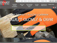 Tablet Screenshot of midwestglove.com